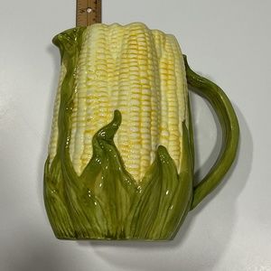 Corn ceramic pitcher